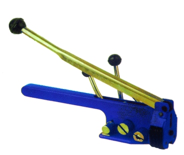  
 Herramientas Manuales para el Flejado con uniones adecuadas para cada tipo de fleje 
 